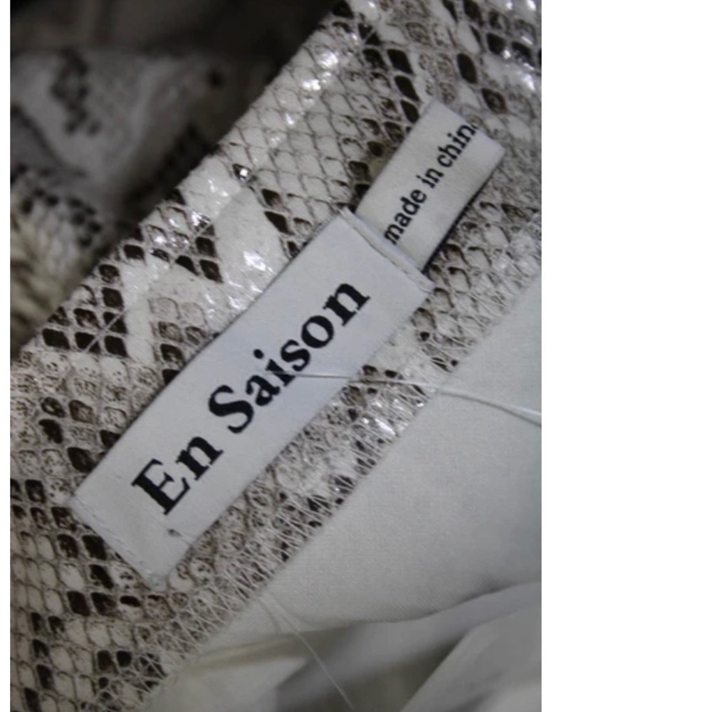 En Saison
Snake Print Faux Leather Mini Skirt - Picture 4 of 5